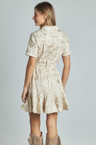 ##Robe chemise en lin - Beige