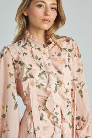##Robe volantée - Rose