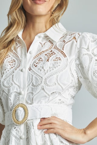 ##Robe chemise - Blanc
