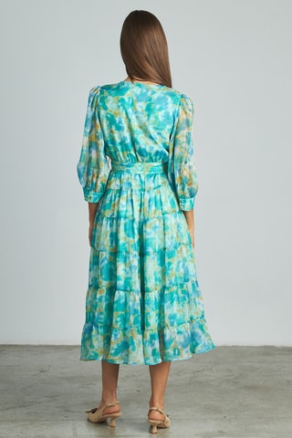##Robe midi - Turquoise