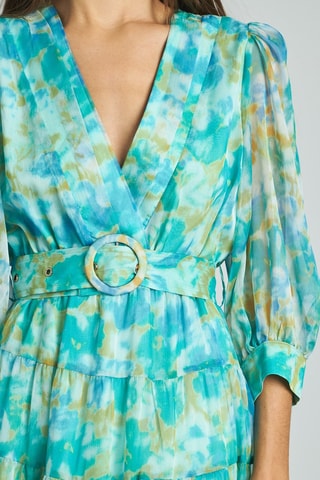 ##Robe midi - Turquoise