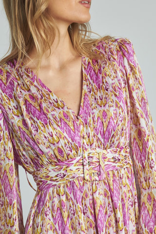 ##Robe midi - Rose