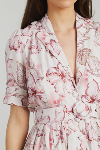 ##Robe chemise - Rose