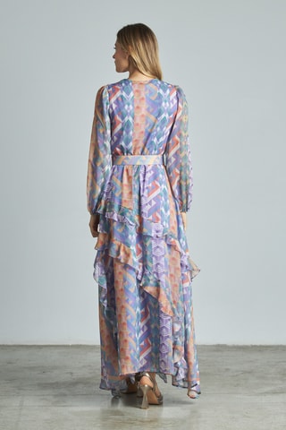 ##Robe longue - Violet et vert