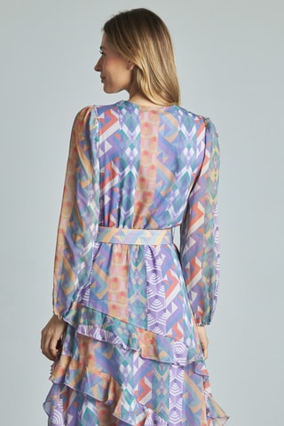 ##Robe longue - Violet et vert