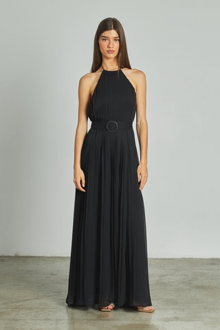 ##Robe plissée - Noir