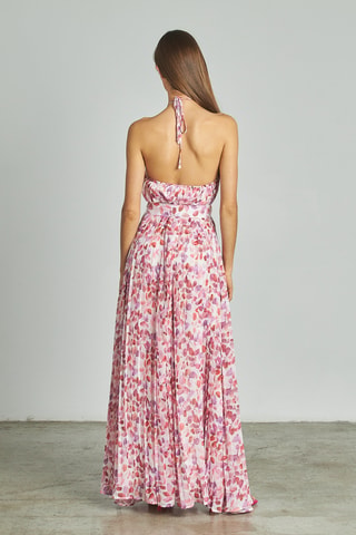 ##Robe plissée - Rose