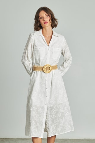 ##Robe chemise - Blanc