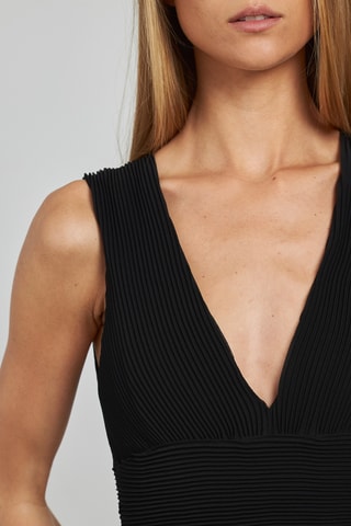 ##Robe plissée - Noir