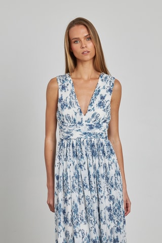 ##Robe plissée - Ciel