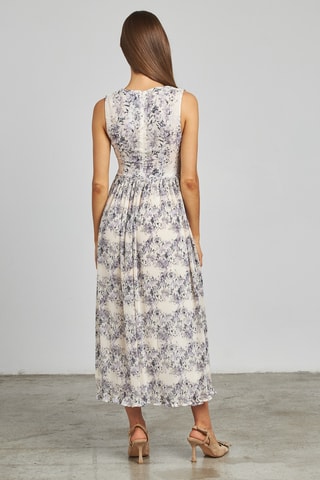 ##Robe plissée - Mauve