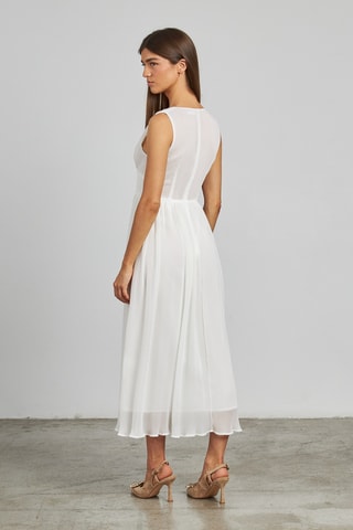 ##Robe plissée - Blanc