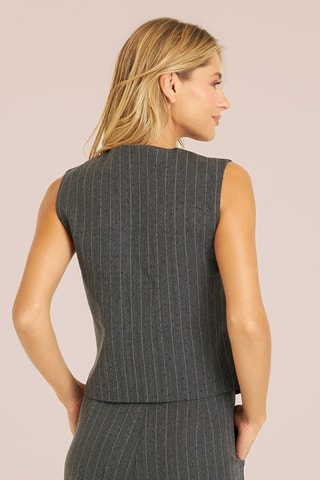 Gilet de costume - Gris chiné et écru