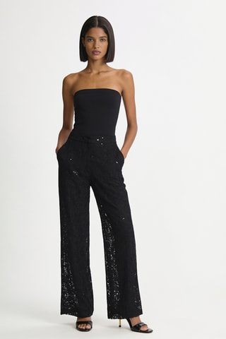 Broek Hoge Taille -  Zwart