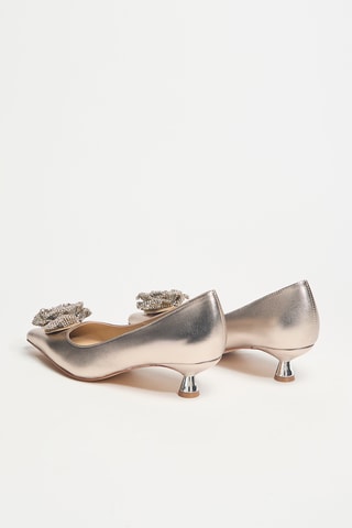 Escarpins en cuir - Doré