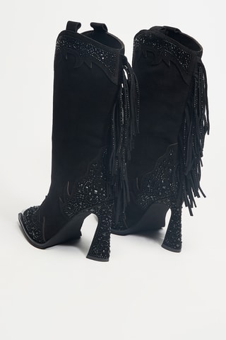 Bottines en cuir - Noir