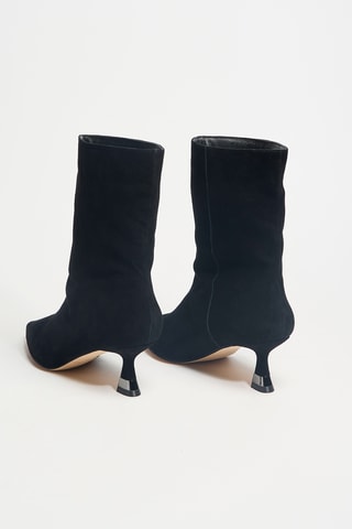 Bottines en cuir - Noir