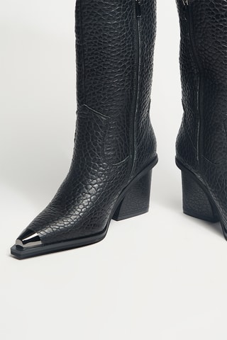 Bottes en cuir - Noir