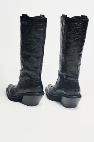 Bottes en cuir - Noir
