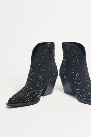 Bottines en cuir - Noir