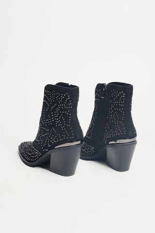 Bottines en cuir - Noir