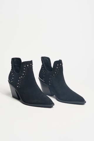 Bottines en cuir - Noir