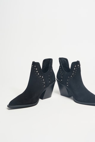 Bottines en cuir - Noir
