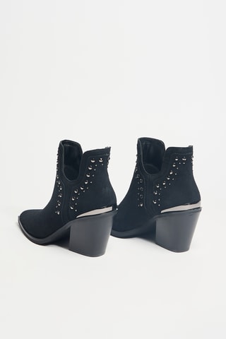 Bottines en cuir - Noir