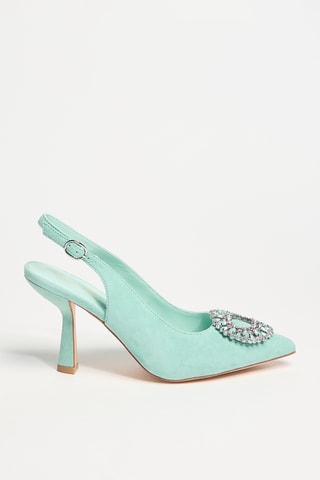 Escarpins en cuir - Vert menthe