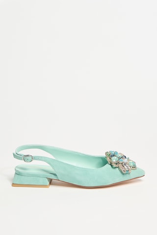 Leren Pumps - Mintgroen