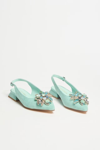 Leren Pumps - Mintgroen