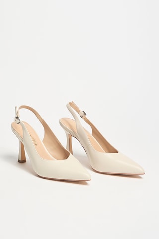 Leren Pumps - Beige