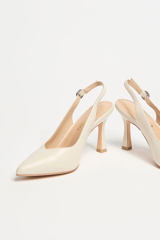 Leren Pumps - Beige