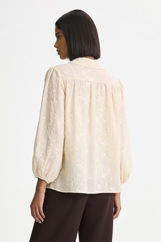 Linnen en Zijden Blouse - Beige