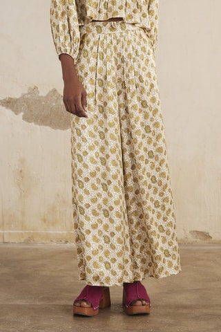Pantalon palazzo Jaya - Vert