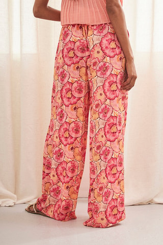 Pantalon palazzo Yanra - Rose