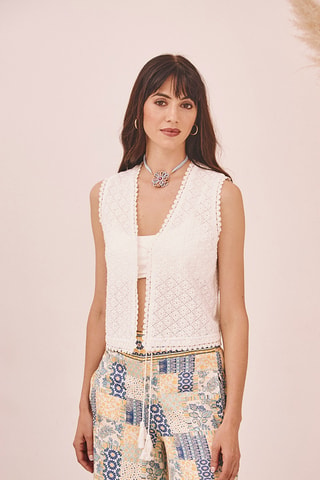 Gilet sans manches Rimba - Blanc