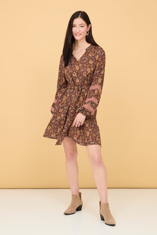Robe patineuse Setaria - Camel