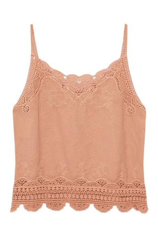 Top Satin - Beige