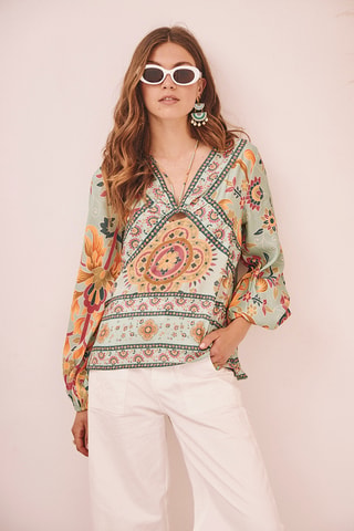 Blouse Kuymi - Vert