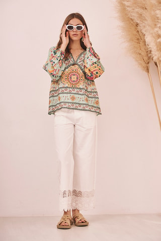 Blouse Kuymi - Vert