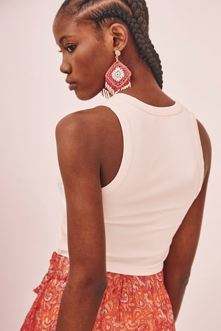 Crop top Basik - Écru
