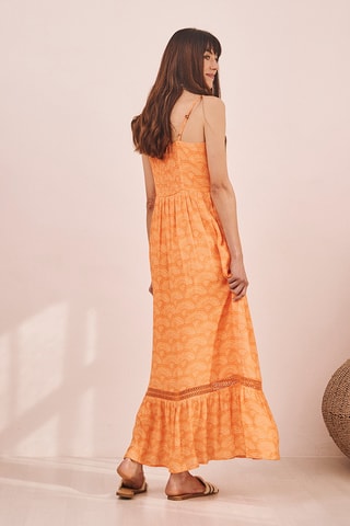 Robe longue Gala - Orange