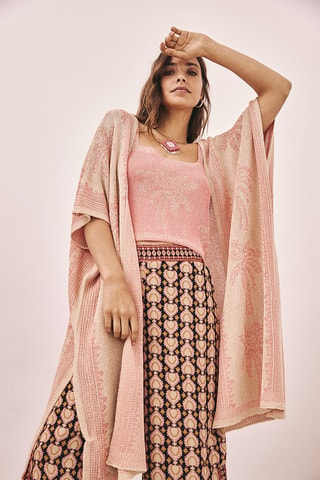 Gilet long Udaipur - Corail