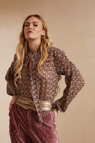 Blouse Fau - Noir