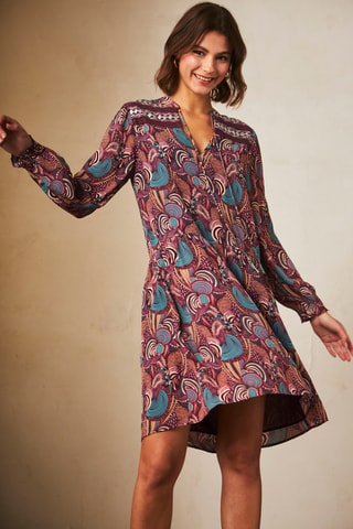 Robe droite Risha - Bordeaux