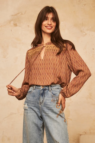 Blouse Aina - Camel