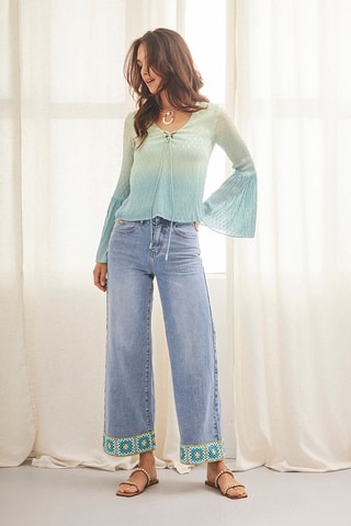 Blouse dip and die Katsumi - Vert