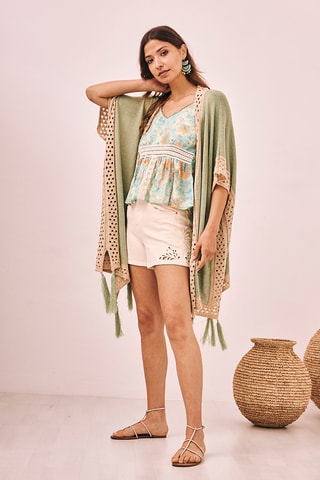 Top tie and dye Aloha - Écru