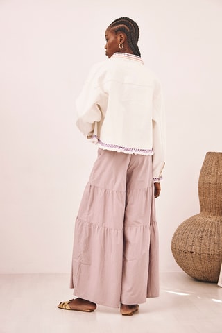 Veste en jean Kiwa - Blanc